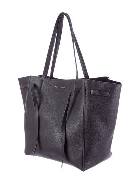 celine cabas phantom phantom luggage mini black tote|celine cabas phantom tote review.